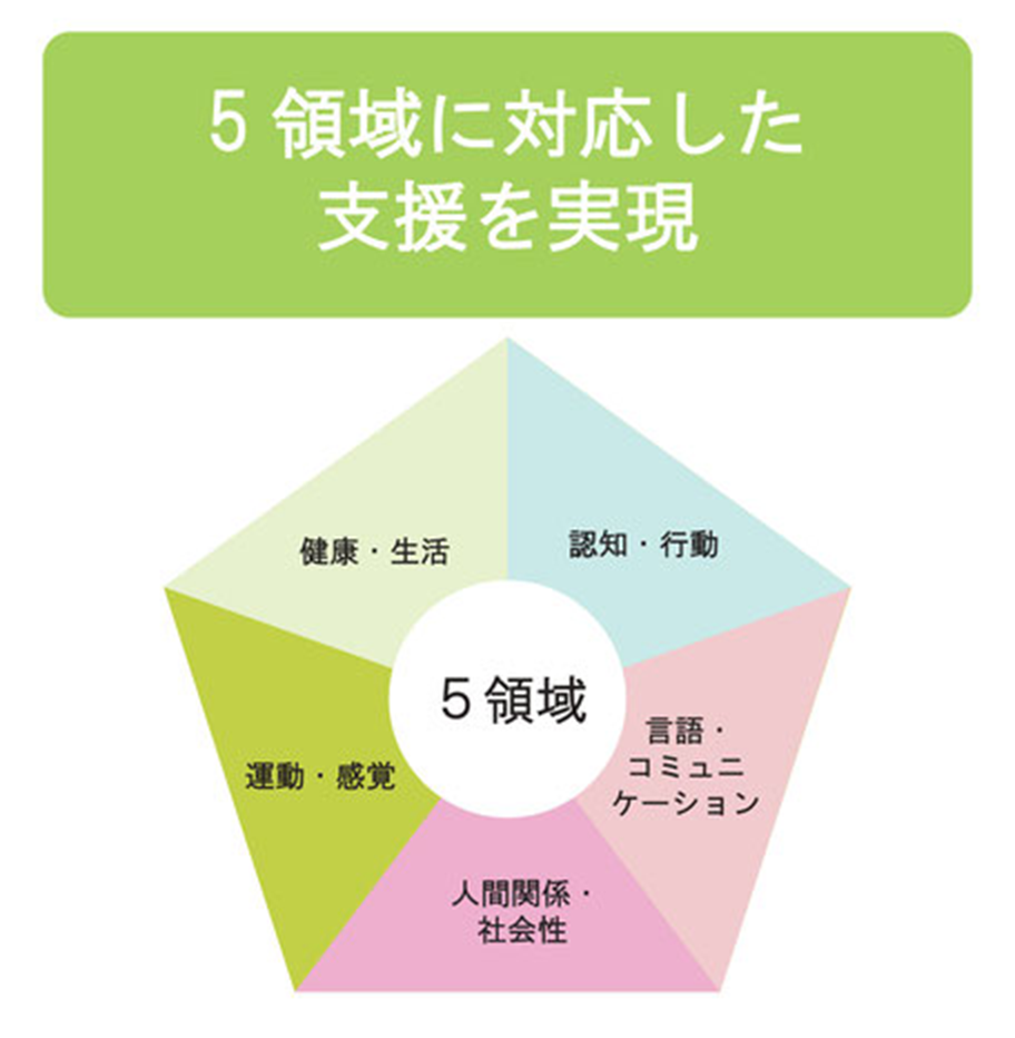 5領域に対応した支援を実現